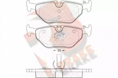 R BRAKE rb1707 -  Комплект тормозных колодок, дисковый тормоз